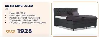 TotaalBED BOXSPRING LULEA aanbieding