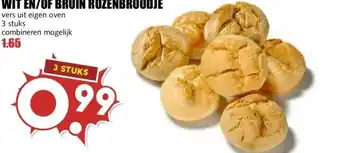 MCD Supermarkt WIT EN/OF BRUIN ROZENBROODJE aanbieding