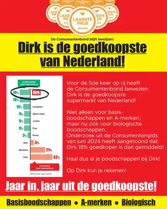 Dirk Dirk is de goedkoopste van Nederland! aanbieding