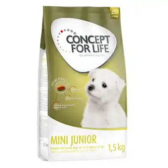 Zooplus 1,5kg Mini Junior Concept for Life Hondenvoer aanbieding