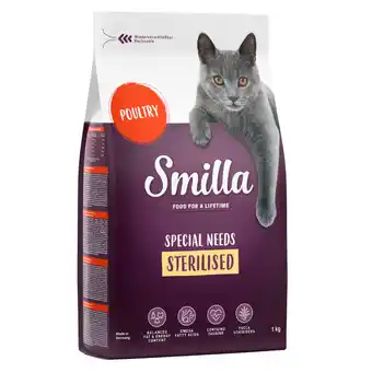 Zooplus 1 kg Smilla Adult Sterilised Kattenvoer Droog aanbieding