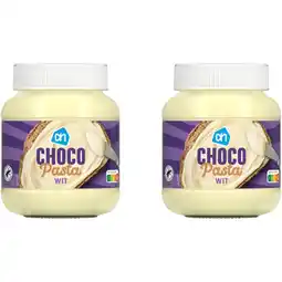 Albert Heijn AH Chocoladepasta wit 2-pack aanbieding
