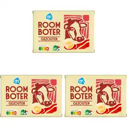 Albert Heijn AH Roomboter gezouten 3-pack aanbieding