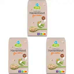 Albert Heijn AH Biologisch Havermout fijne vlokken 3-pack aanbieding