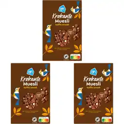 Albert Heijn AH Krokante muesli koffie smaak 3-pack aanbieding