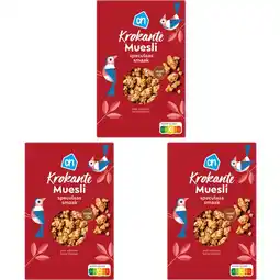 Albert Heijn AH Krokante muesli speculaas smaak 3-pack aanbieding