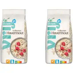 Albert Heijn AH Glutenvrij Volkoren havermout 2-pack aanbieding