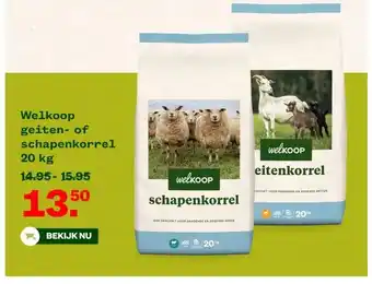 Welkoop Welkoop geiten- of schapenkorrel 20 kg aanbieding