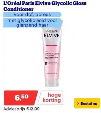 Bol.com L'Oréal Paris Elvive Glycolic Gloss Conditioner aanbieding