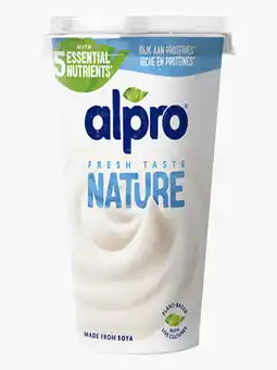 Flink Alpro Nature soja yoghurt 500g aanbieding