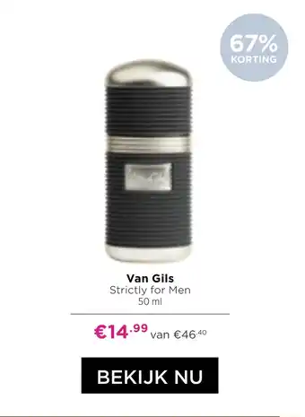 ICI Paris XL Van Gils Strictly for Men 50 ml aanbieding