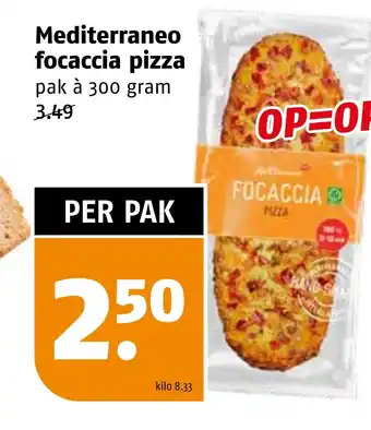Poiesz Mediterraneo focaccia pizza aanbieding