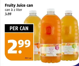 Poiesz Fruity Juice can aanbieding