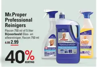 Sligro Mr proper professional reinigers aanbieding