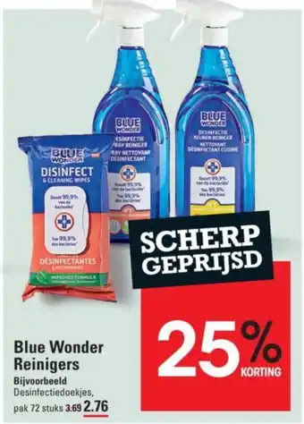 Sligro Blue wonder reinigers aanbieding