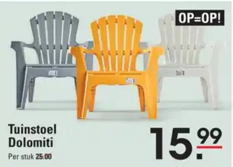Sligro Tuinstoel dolomiti per stuk aanbieding