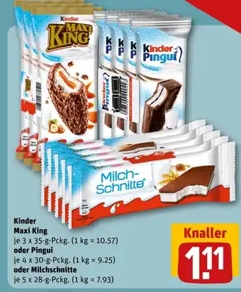 Rewe DE Kinder Maxi King aanbieding