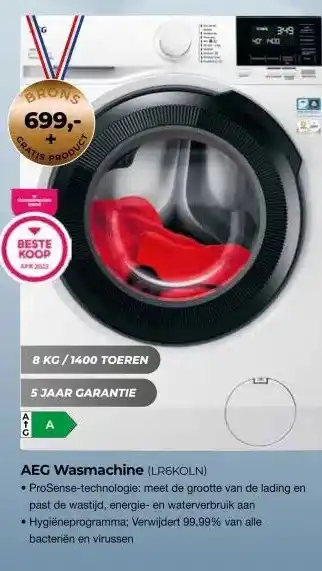 EP Beerepoot AEG Wasmachine (LR6KOLN) aanbieding