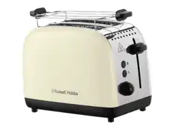 MediaMarkt Russell Hobbs Colours Plus 2s Broodrooster Creme aanbieding
