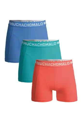 Wehkamp Muchachomalo boxershort Solid (set van 3) aanbieding