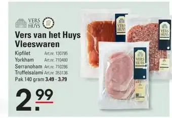 Sligro Vers van het Huys Vleeswaren aanbieding