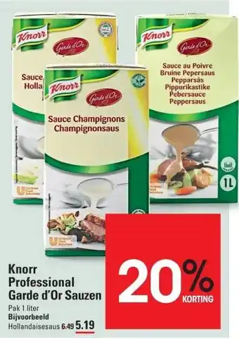 Sligro Knorr Professional Garde d'Or Sauzen aanbieding