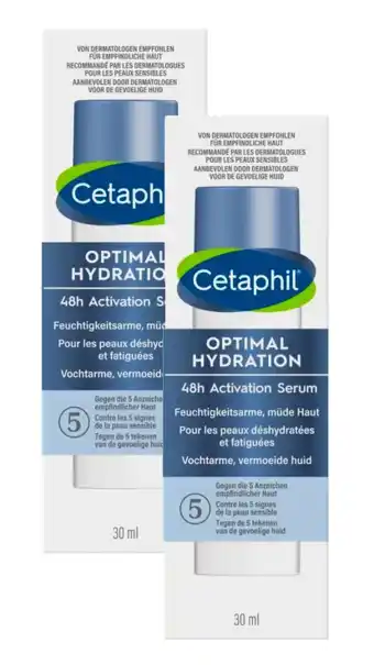 De Online Drogist Cetaphil Optimal Hydration 48h Activation Serum Duoverpakking aanbieding