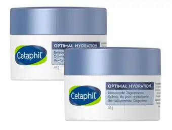 De Online Drogist Cetaphil Optimal Hydration Revitaliserende Dagcrème Duoverpakking aanbieding