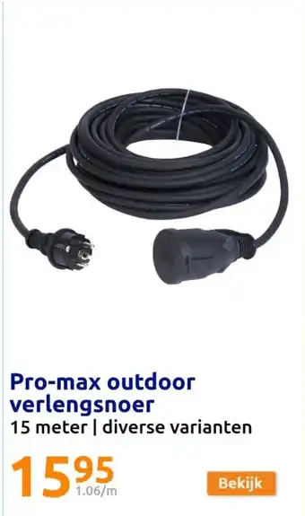 Action Pro max outdoor verlengsnoer aanbieding