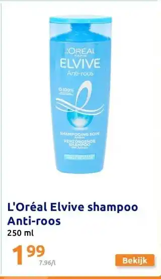 Action L'Oréal Elvive shampoo Anti-roos aanbieding