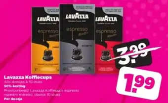 PLUS Lavazza koffiecups per doosje aanbieding