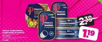 PLUS Princes tonijnstukken tonijnsalade of makreel per blikje aanbieding