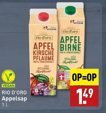 ALDI Appelsap 1 L aanbieding