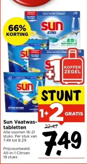 Vomar Voordeelmarkt Sun vaatwas tabletten aanbieding