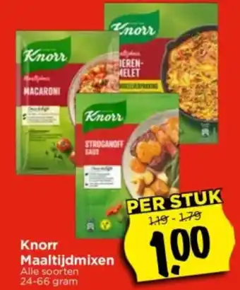 Vomar Voordeelmarkt Knorr maaltijdmixen per stuk aanbieding