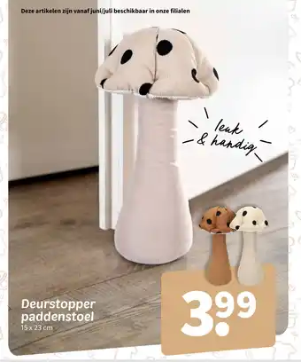 Wibra Deurstopper paddenstoel aanbieding