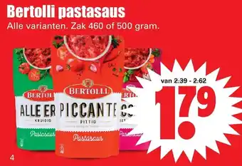 Dirk Bertolli Pastasaus 460/500g aanbieding