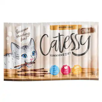 Zooplus 10x5g Catessy Sticks met BBQ Kalkoen Kattensnacks aanbieding