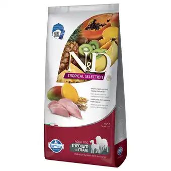 Zooplus Voordeelpakket: 2x10kg N&D Dog Tropical Selection met kip droog hondenvoer aanbieding