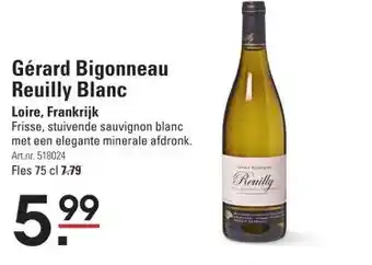 Sligro Gérard Bigonneau Reuilly Blanc aanbieding