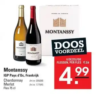 Sligro Montanssy aanbieding