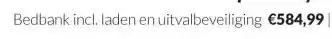 Babypark Bedbank incl. laden en uitvalbeveiliging aanbieding