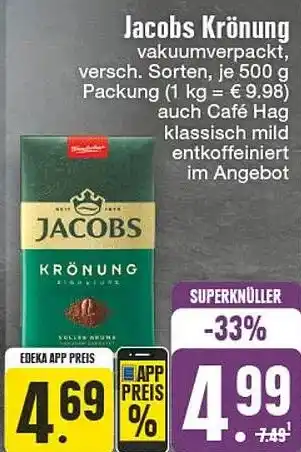 Edeka DE Jacobs Krönung aanbieding