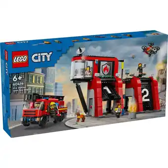 Top1Toys LEGO 60414 City Brandweerkazerne En Brandweerauto aanbieding