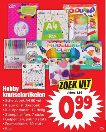 Dirk Hobby knutselartikelen aanbieding