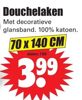 Dirk Douchelaken 70*140cm aanbieding