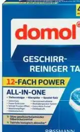 Rossmann DE Domol Geschirr-Reiniger Tabs 12-fach Power 40 Stück aanbieding