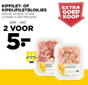 Jumbo Kipfilet- of kipdijfiletblokjes 2*220-350g aanbieding