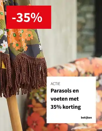 Nijhof Parasols en voeten aanbieding