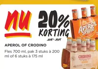 Jumbo APEROL OF CRODINO aanbieding